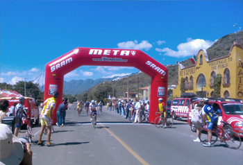 Meta en una carrera de Ruta